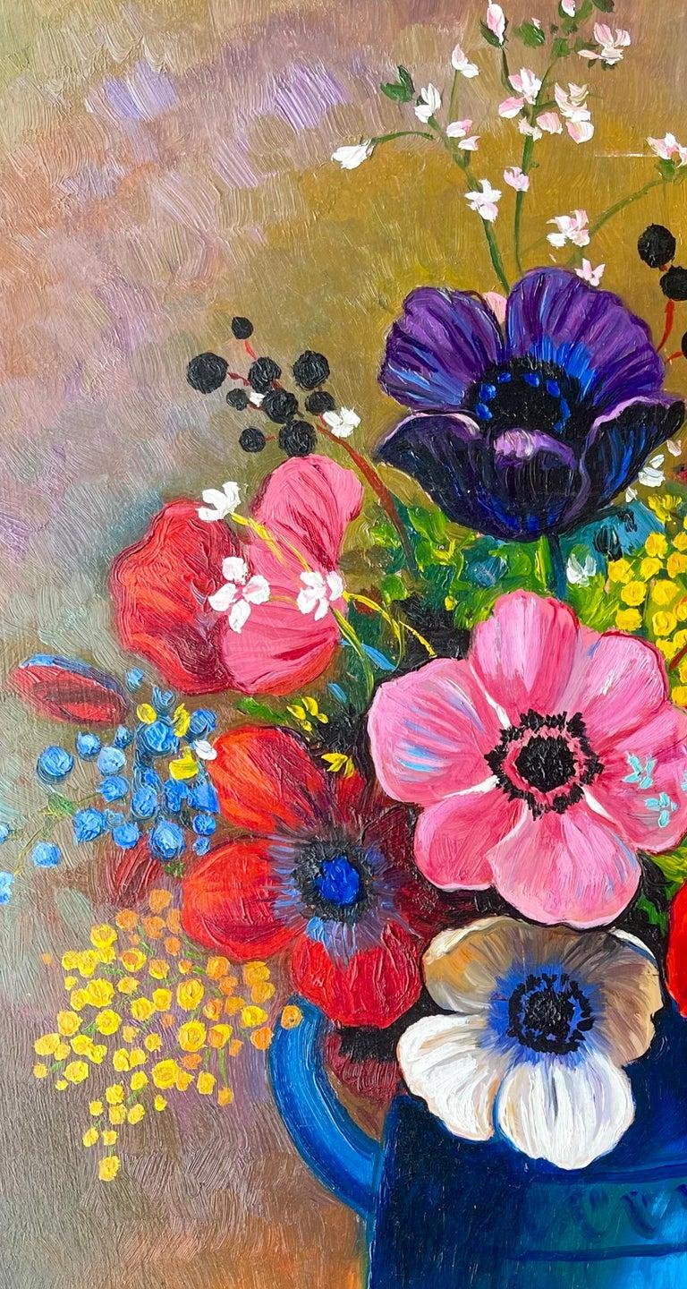 Les Fleurs à la Manière de Redon #7: Anémonas, hacia 1998, Ian Hornak - Pintura en venta 2