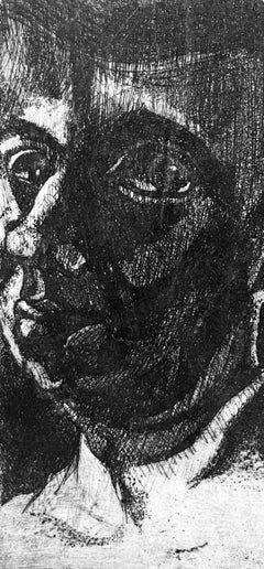 Ian Hornak, „Kopf eines jungen Mannes im Schatten“, CIRCA 1963