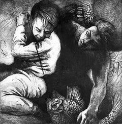 Ian Hornak, Tobit and the Fish, Circa 1963