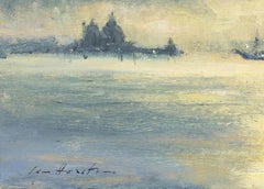 'Sunlight After Rain, Venice' oil painting by Bristish artist Ian Houston