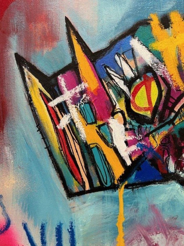 Original Artwork ~ Mixed Media on Canvas

Ian Jones is graffiti artist from Nottingham, this work inspired by the great Jean Michel Basquiat

Ian Jones paints to a large scale, statement pieces full of colour, perfect for a feature wall.

This
