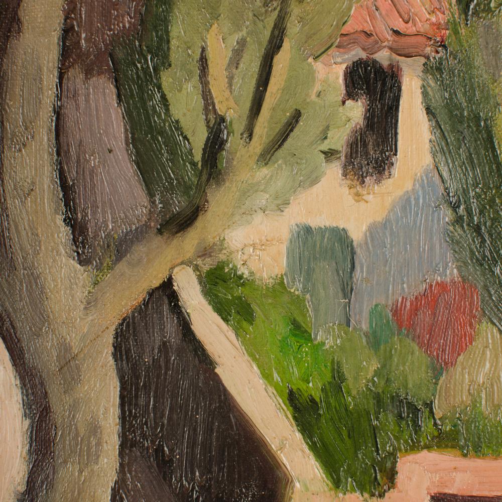 Ian Macnab (Schottland, geb. 1890 - d. 1967) Gemälde „Talking in Village“, Gemälde. im Angebot 1