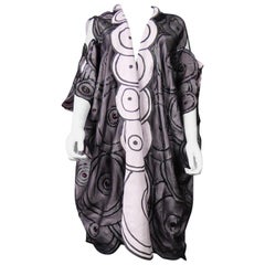 Ian & Marcel Evening Kimono in Silk and Rubber London Circa 1985/1990