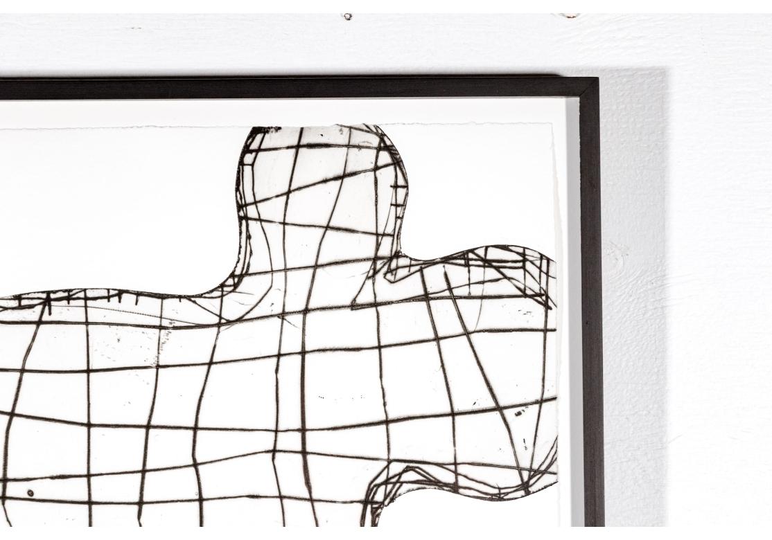 Ian McKeever (Brite, B. 1946) Farbradierung J (Metall) im Angebot