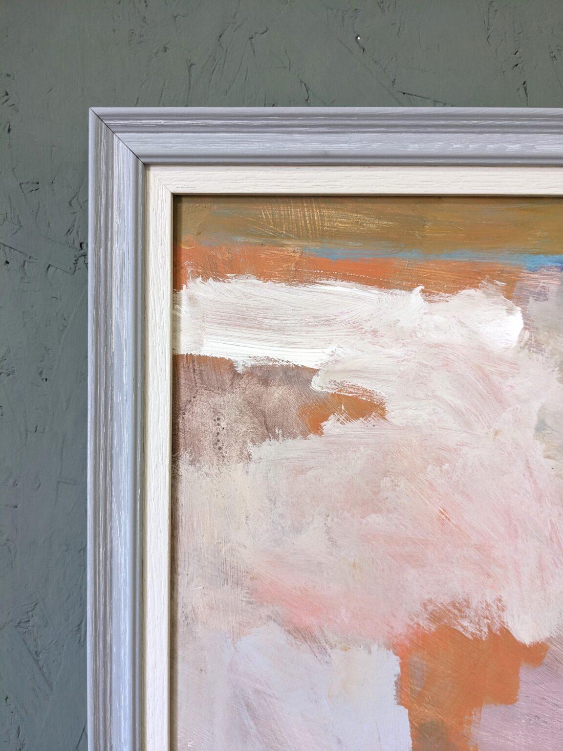 Peinture à l'huile abstraite Contemporary Seascape encadrée - Summer Abstraction en vente 1
