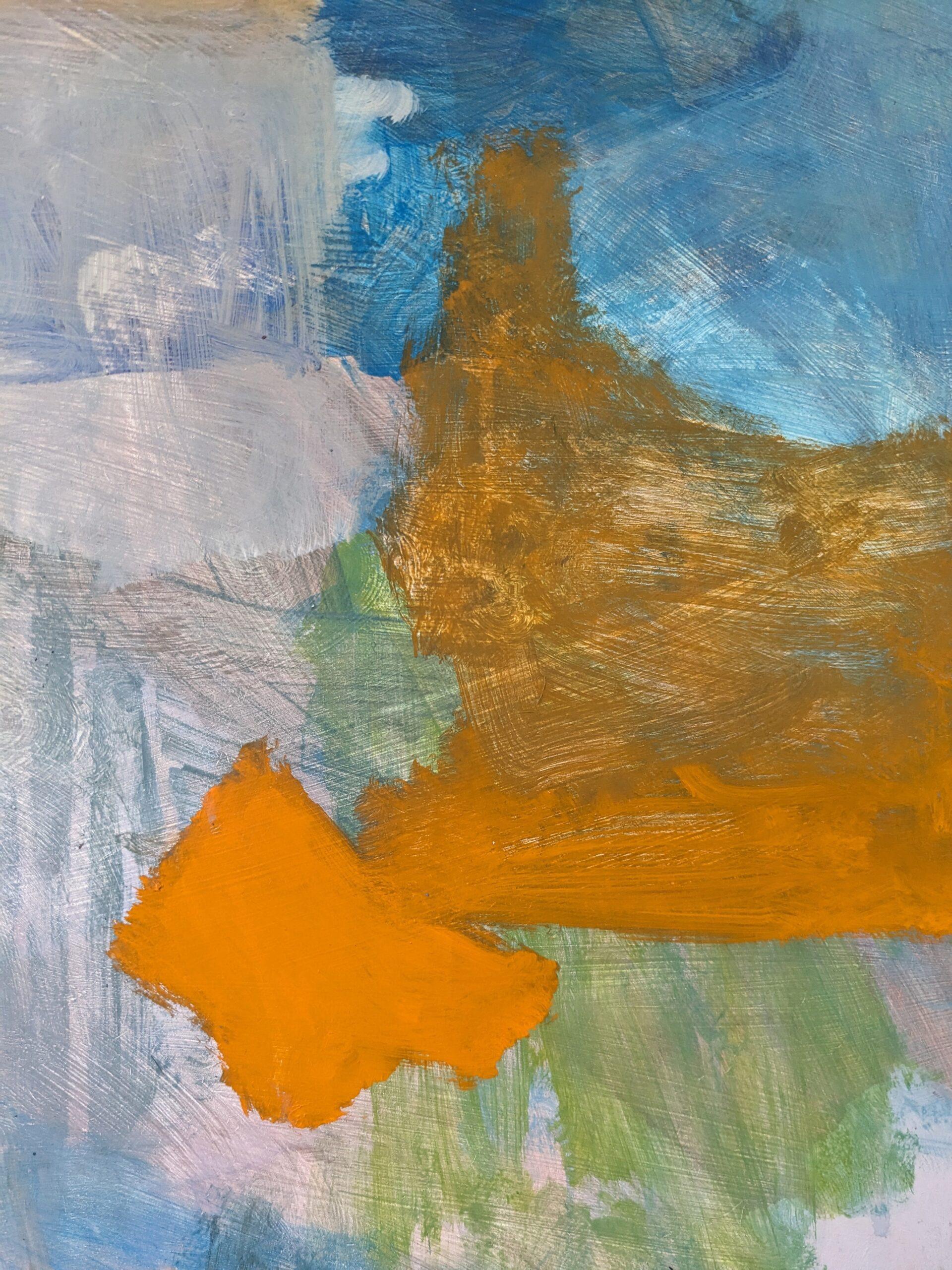 Peinture à l'huile abstraite Contemporary Seascape encadrée - Summer Abstraction en vente 5