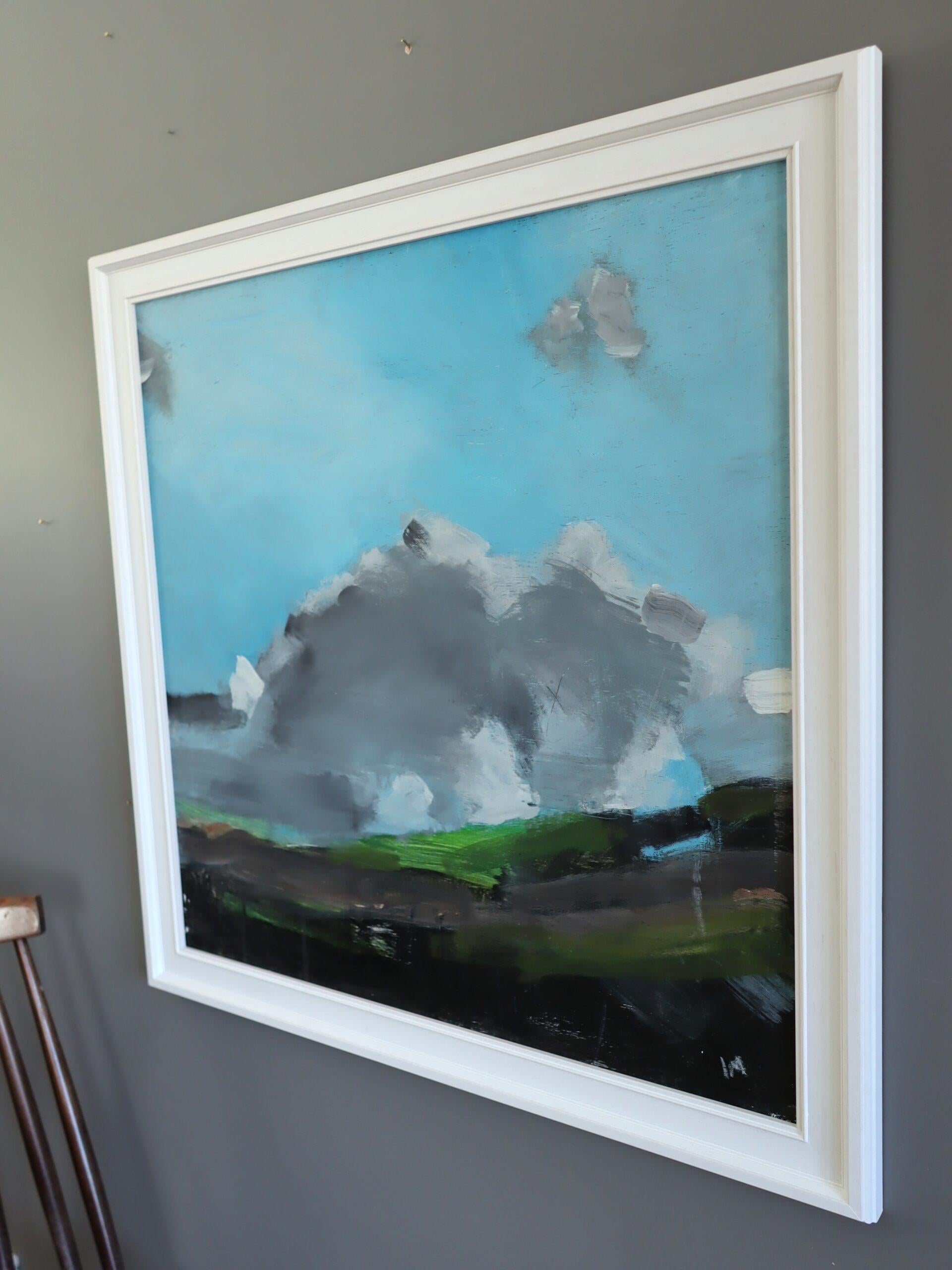 Contemporary British Original Abstract Landscape Oil Painting - Zennor For Sale 2