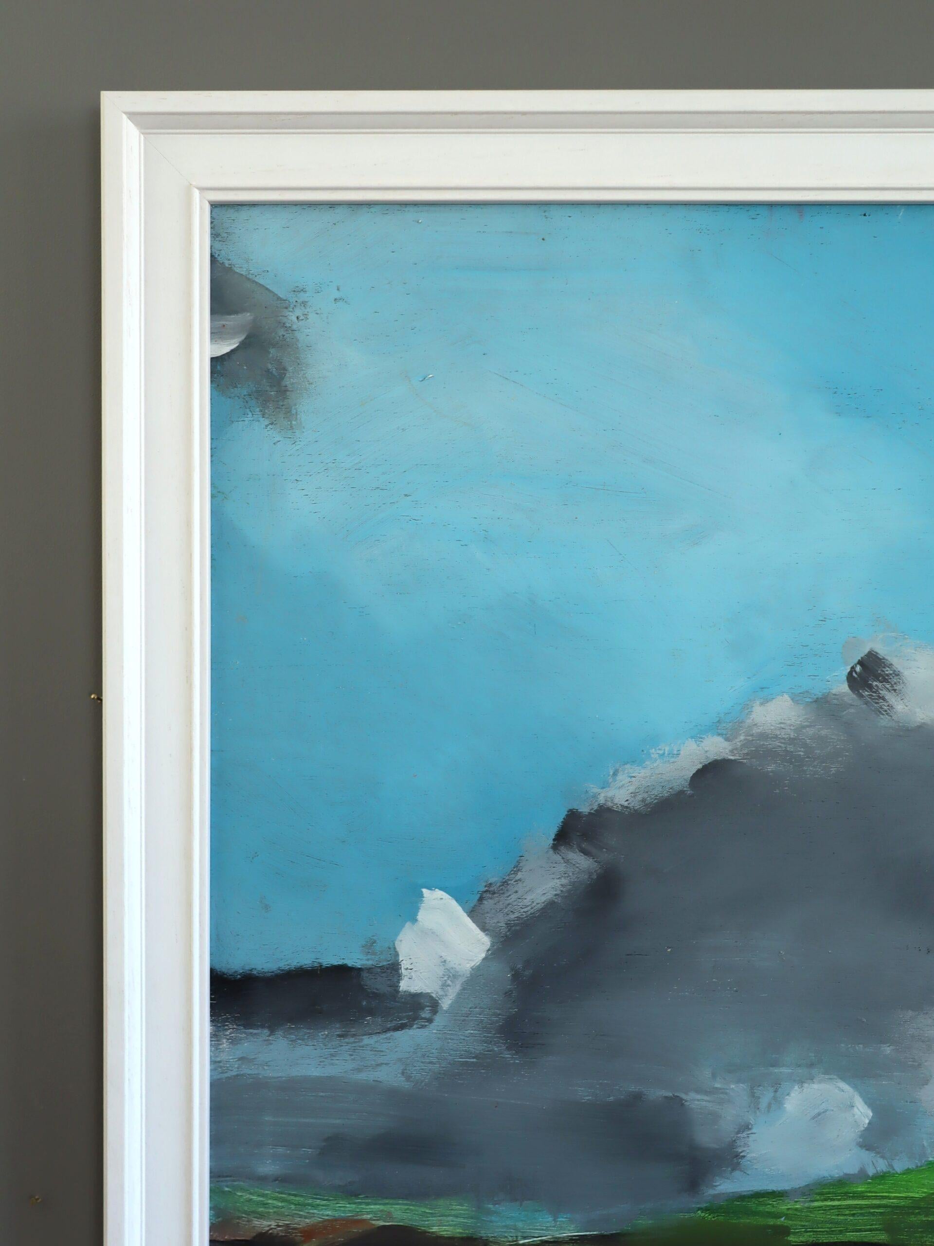 Contemporary British Original Abstract Landscape Oil Painting - Zennor For Sale 3