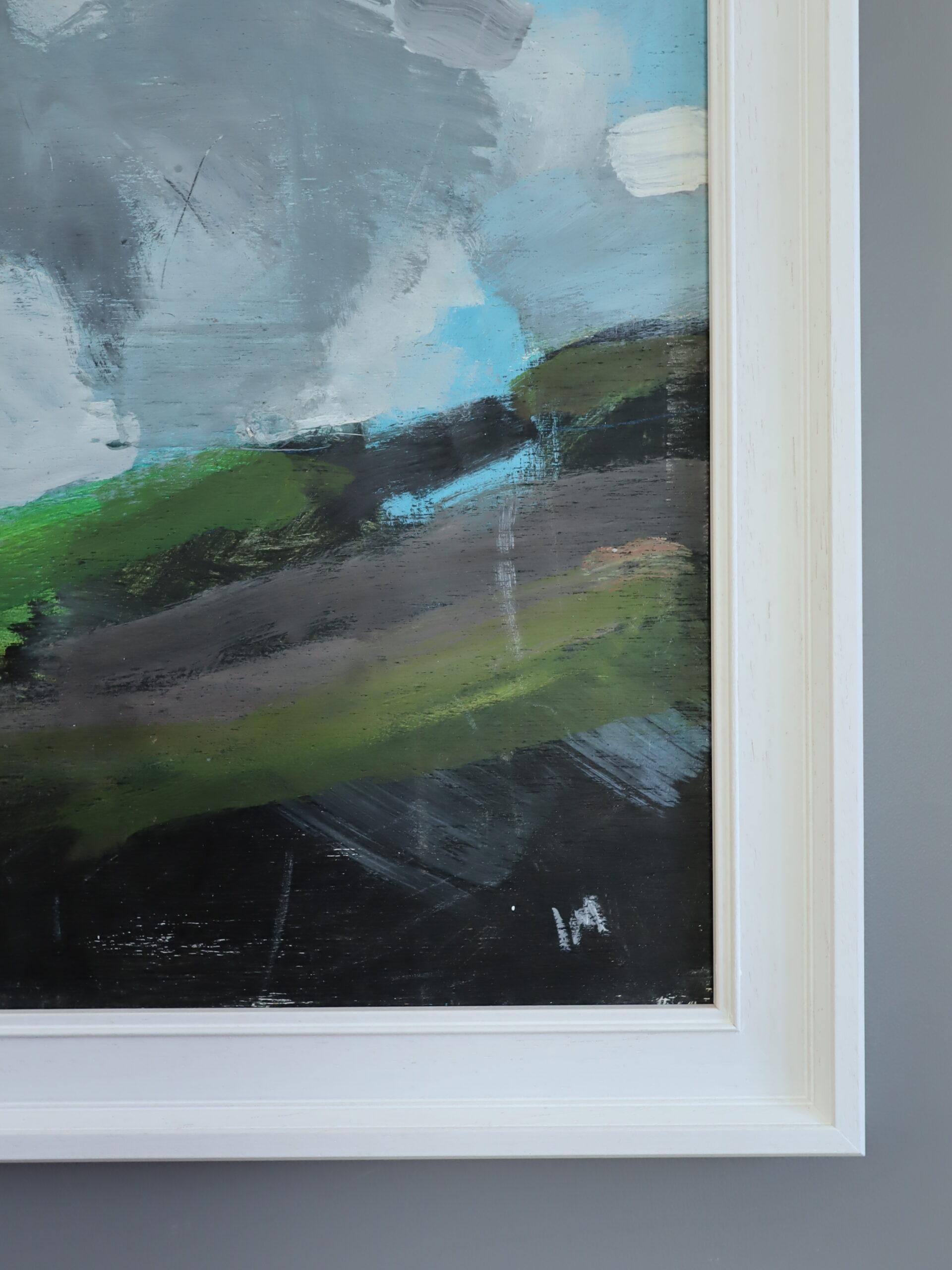 Contemporary British Original Abstract Landscape Oil Painting - Zennor For Sale 4