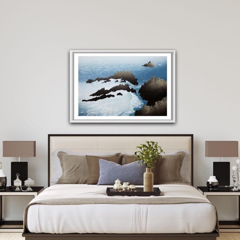Atrapar la luz, Impresión en edición limitada, Paisaje marino, Playa, Arte marino en venta 2