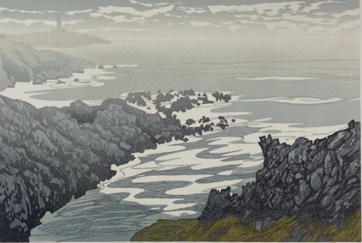 Ian Phillips Landscape Print - Sea Mist, Limited edition print, seascape, landscape, contemporary, affordable