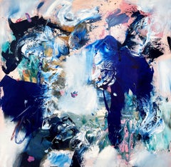 "Three Worlds" - Abstract Mixed Media Painting by Ian Rayer Smith, 2022
