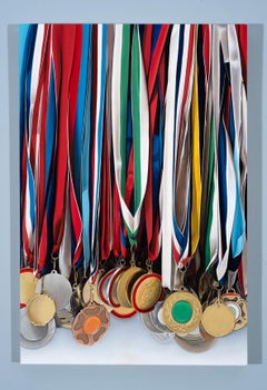 Medley: Photorealistic Painting of Medals by Ian Robinson