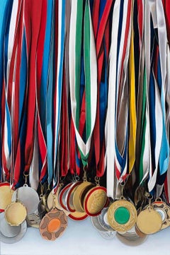 Medley: Photorealistic Painting of Medals by Ian Robinson