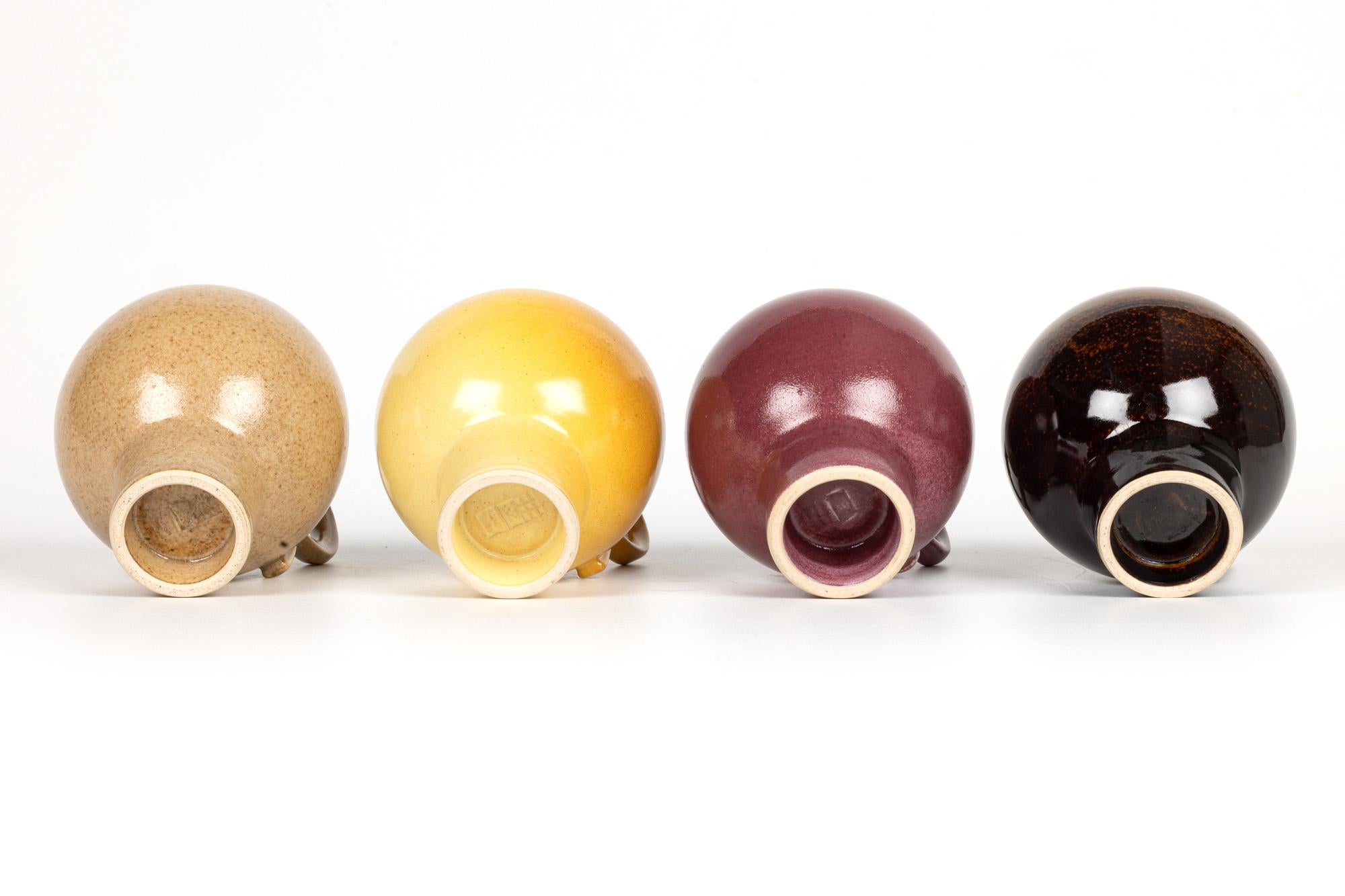 Quatre tasses à café élégantes de Ian Rylatt, Studio Pottery en vente 4