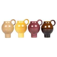 Quatre tasses à café élégantes de Ian Rylatt, Studio Pottery