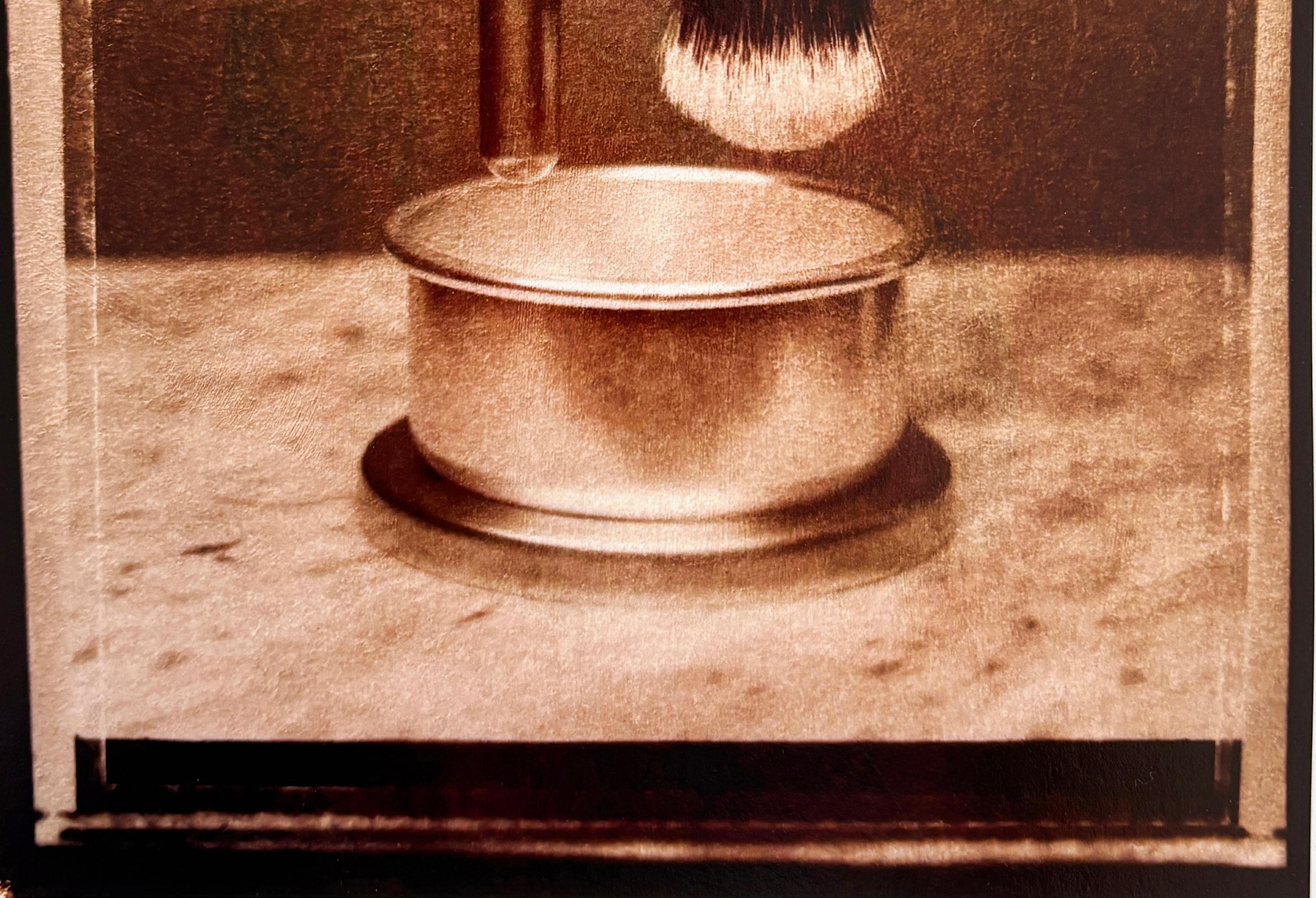 Barber's brush - Color life stile photo, Contemporary, Limited edition print - Brown Color Photograph by Ian Sanderson