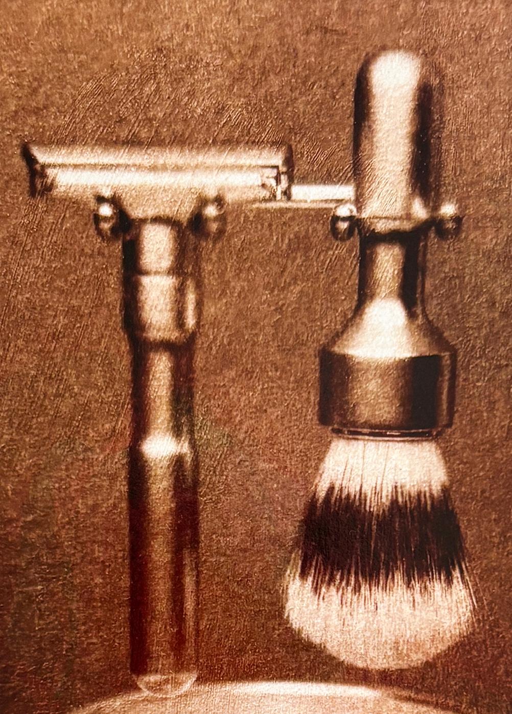 Barber's brush - Color life stile photo, Contemporary, Limited edition print For Sale 2