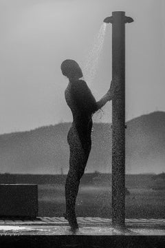 Beach Shower - Signed limited edition fine art print,Black and white photography