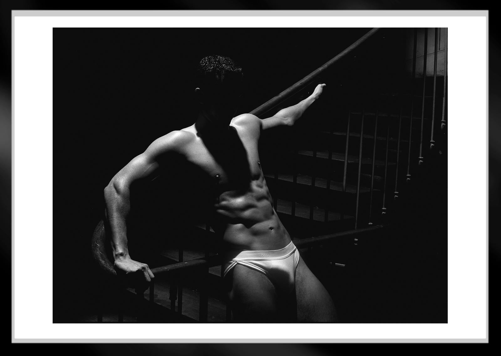 Ben - Signed limited edition fine art print, Black white photo, Homoerotic, Model - Photograph by Ian Sanderson