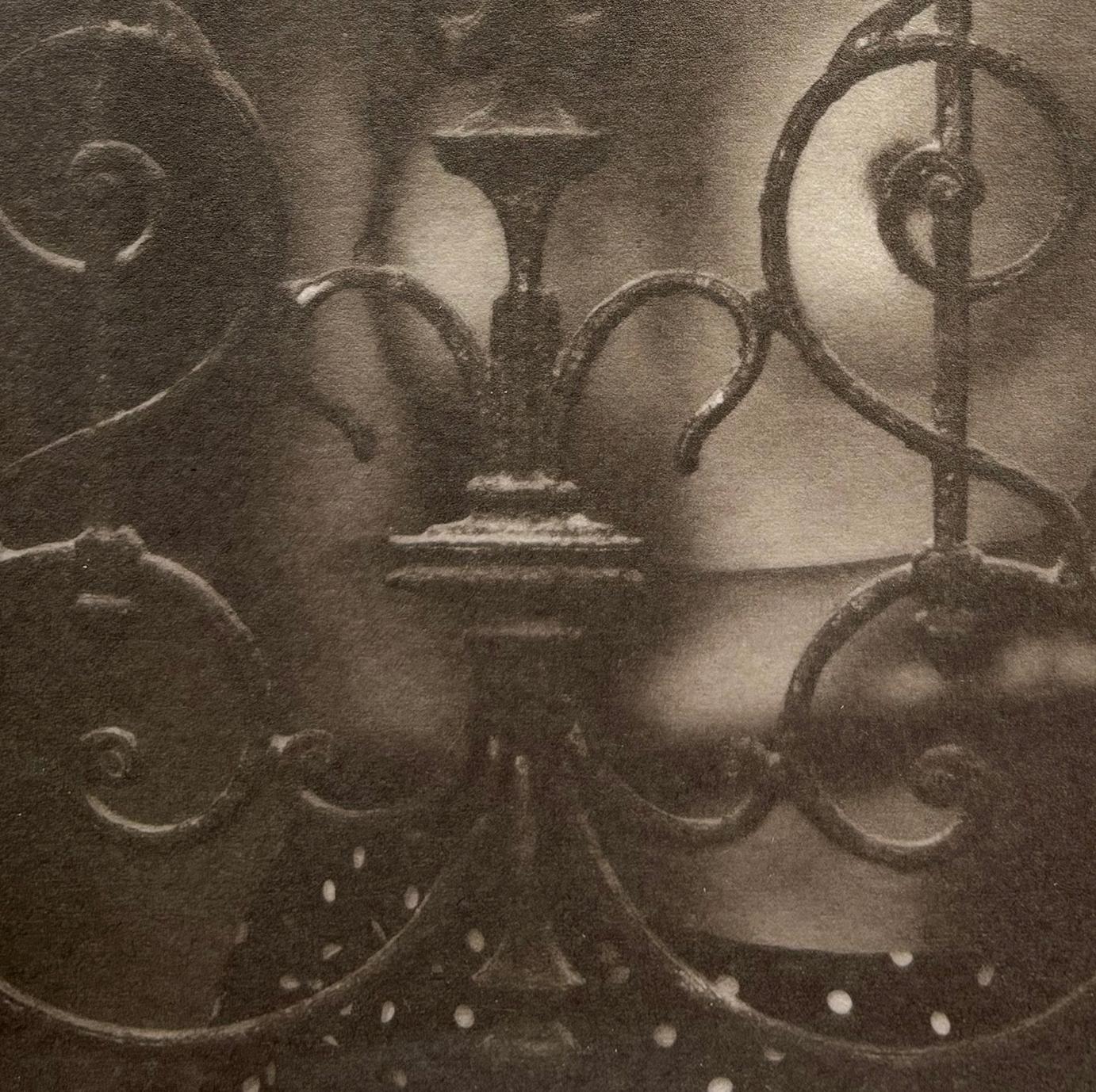 Caroline , Platinum Palladium print on Arches Platine paper from Ian Sanderson, unframed.
Edition 1 of 12  plus 2 AP ( small Size )      
 
Portrait of a charismatic nude woman behind an old gate in Paris, France

Signed by Ian Sanderson lower right