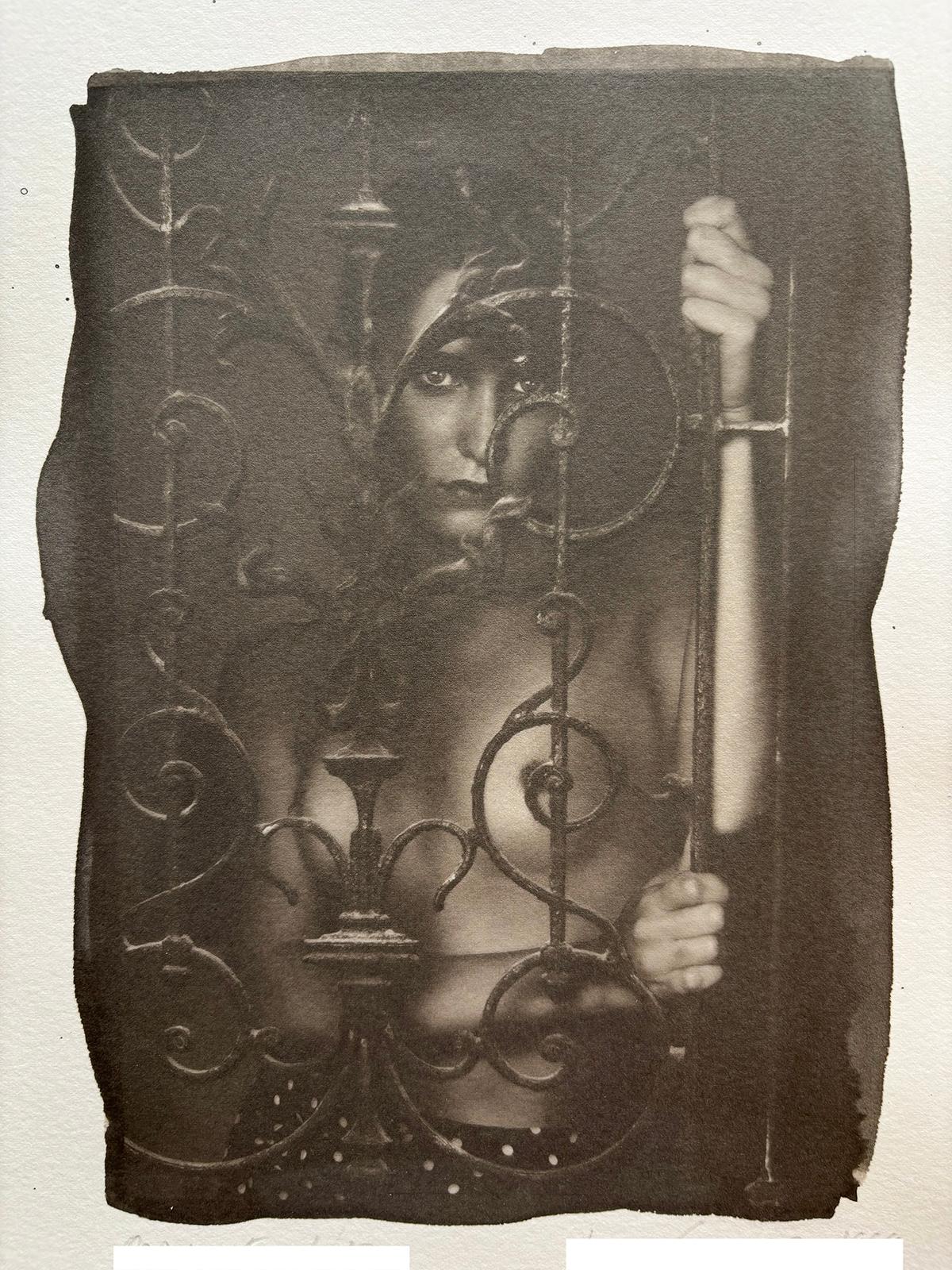 Caroline, Platinum Palladium print, Limited Edition, Nude Woman, Contemporary For Sale 2