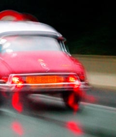 Citroen - Signierter Kunstdruck in limitierter Auflage, Contemporary, Red Car