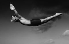 Diver - Signed limited edition fine art print, Black and white photography 