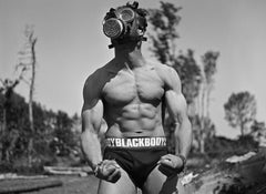Vintage Signed limited edition Figurative photo, Black white man, Homoerotic - Mathew 2 