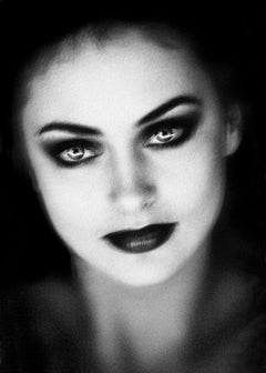 Impression portrait en édition limitée signée Miranda, photo en noir et blanc, contemporaine