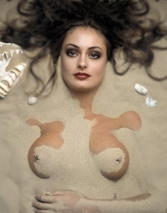 Porträt, Zeitgenössischer Druck, Farbiges analoges Foto, Sinnlich, Modell, Miranda