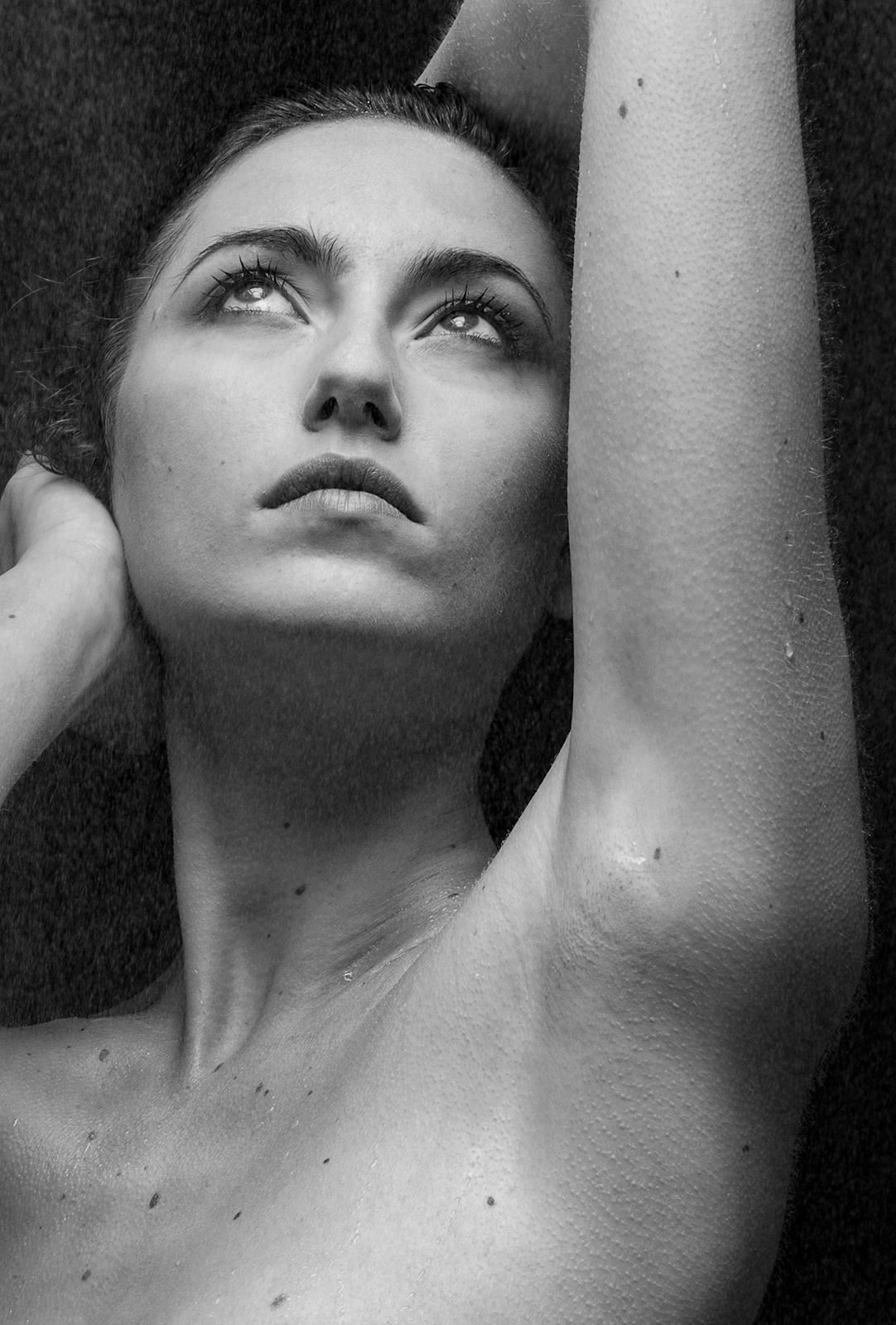 Mist - Signed limited edition nude art print, Black White Photo, Sensual model For Sale 1