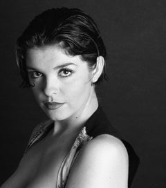 Retrato impresión firmada, Figurativo, Analógico, Blanco negro - Morgane