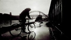 Retro City Landscape print, black white, Contemporary, Analogue photo - Newcastle 
