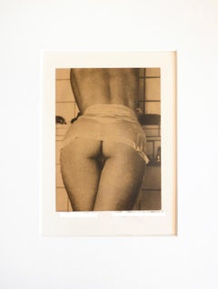 Impression platine et palladium sur feuille d'or, photo figurative en édition limitée - Nu