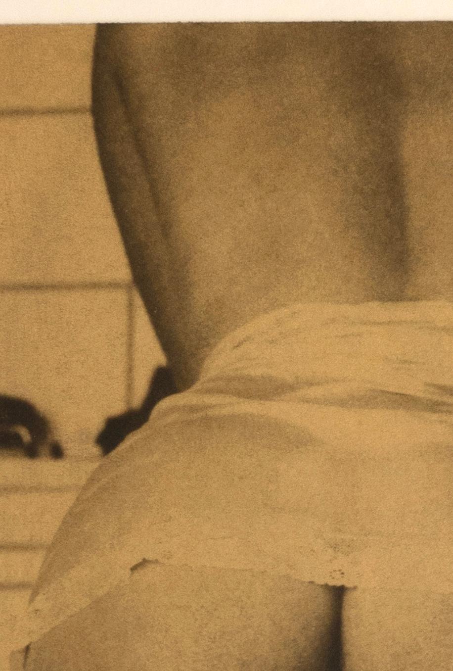 Nude - Special Sales ! Platinum Palladium print over Gold leaf, Limited Edition For Sale 1