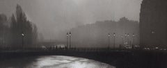 Paris Pont d'Arcole - Signierte limitierte Auflage Landschaft, Zeitgenössisch, Frankreich