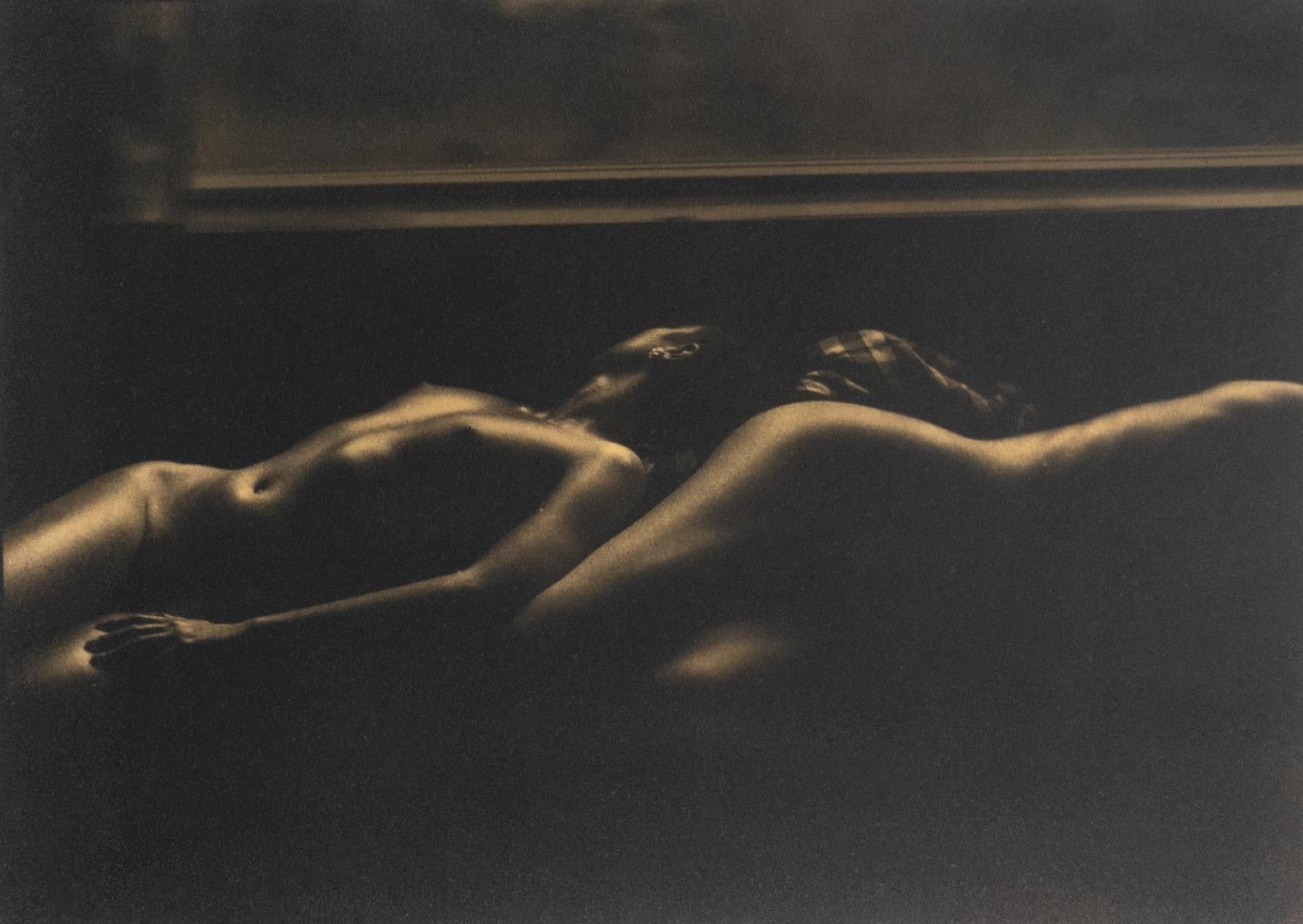 Platinum Palladium print over pure Gold leaf, Limited Edition, Nude - Franci ..