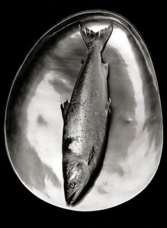 Vintage Salmon- Signed limited edition still life print, Black white photo, Contemporary