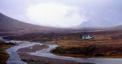 Schottland – signierter Kunstdruck in limitierter Auflage, farbiges Landschaftsfoto, Braun