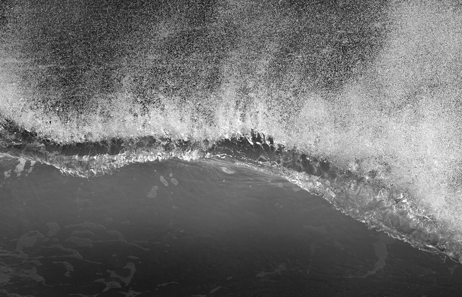 An original signed archival pigment print on Hahnemühle Photo Rag® Baryta 315 gsm paper by Scottish artist Ian Sanderson (1951- 2020) titled ‘  Embruns ‘ 
Sea sprays, wave on the Spanish coast

Signed by Ian Sanderson lower right and numbered lower
