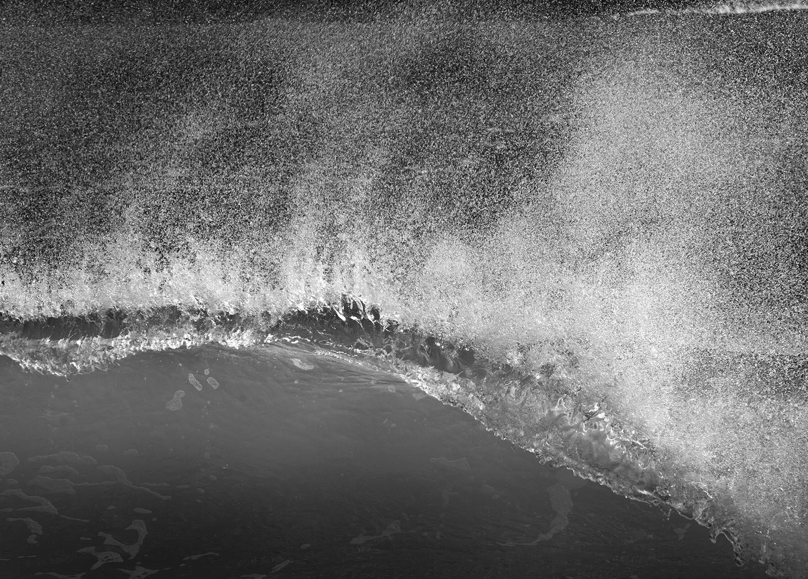Sea spray - Signed limited edition seascape art print, Black white, Contemporary For Sale 1