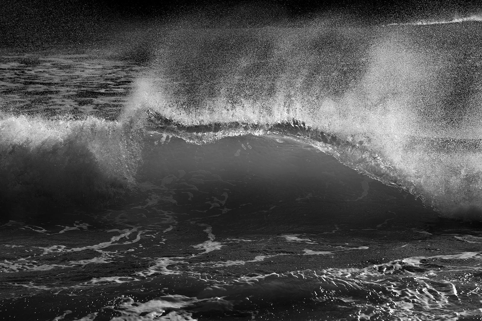 Sea spray - Signed limited edition seascape art print, Black white, Contemporary For Sale 2