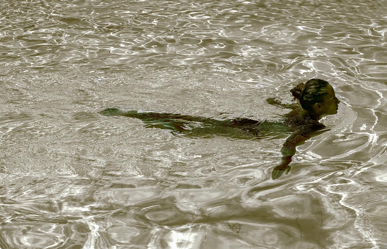 Swim - Signed limited edition fine art print, Figurative, Contemporary Movement