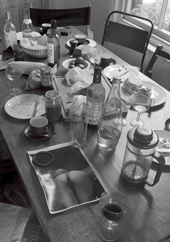 Table Top - Signed limited edition still life print, Black white, Contemporary