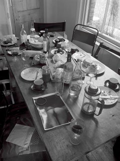 Used Table Top -Signed limited edition fine art print Black white photo, Contemporary