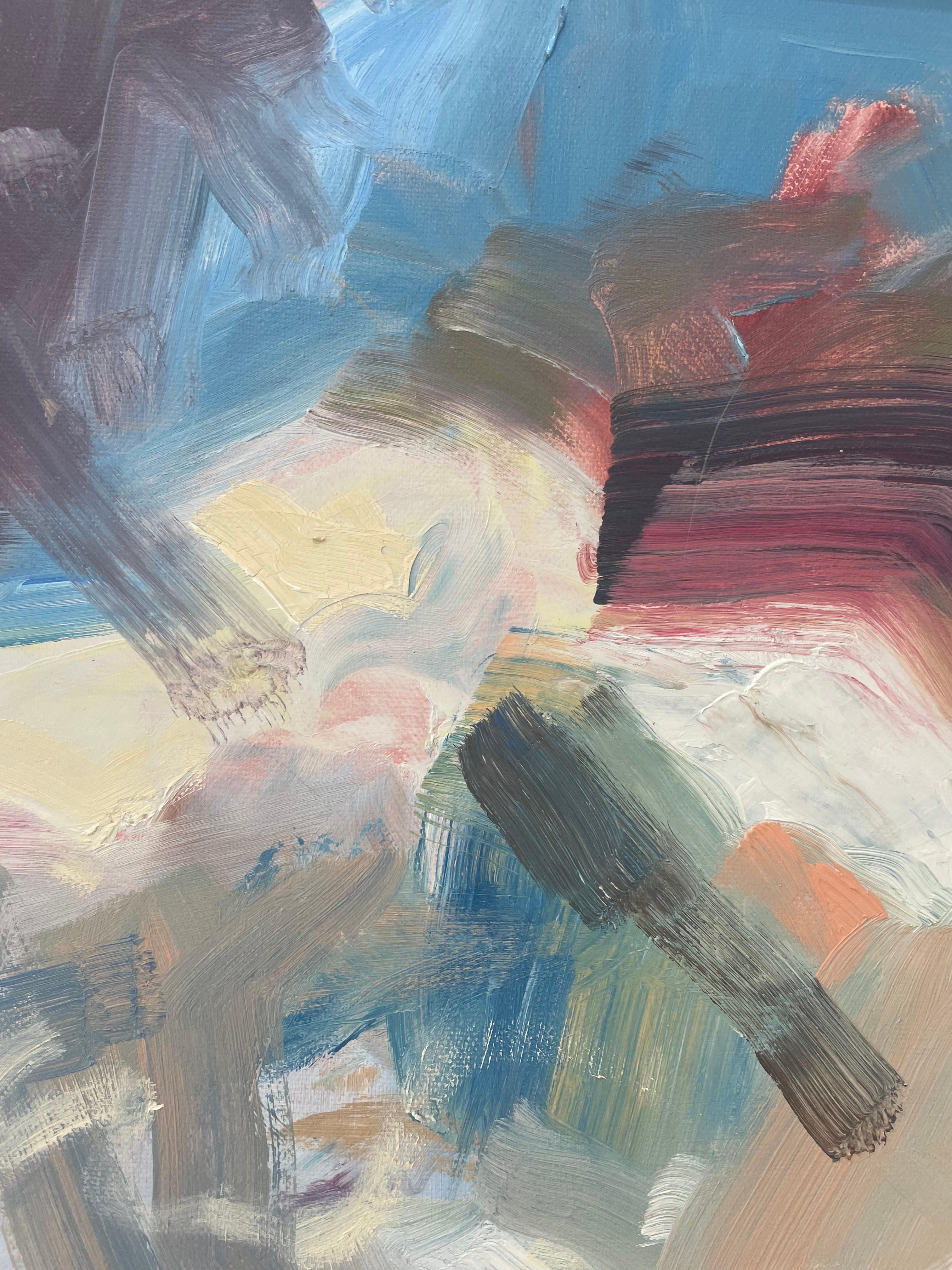 COLINA DE SLEDGING - Painting Abstracto de Ian Sedge