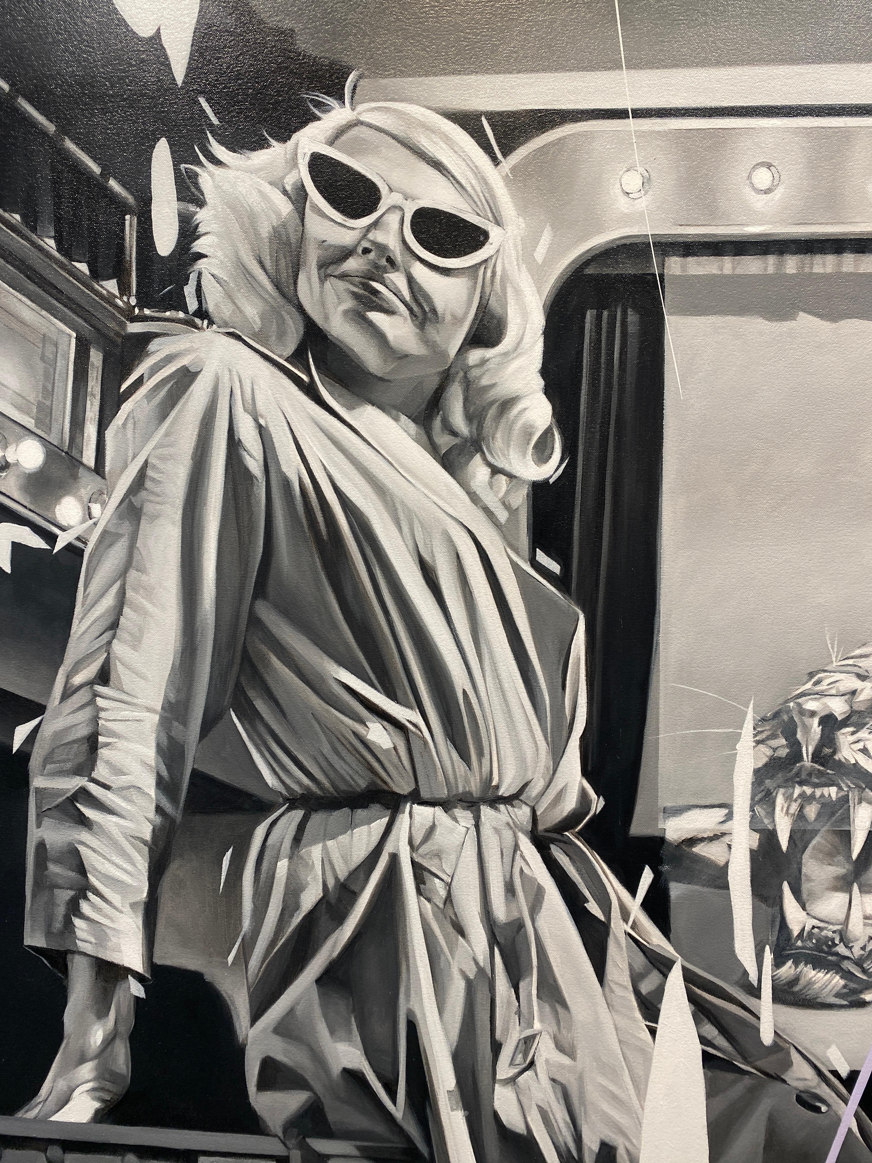 The Shame Agent Part One - peinture sur toile - pop art par Ian Shults en vente 5