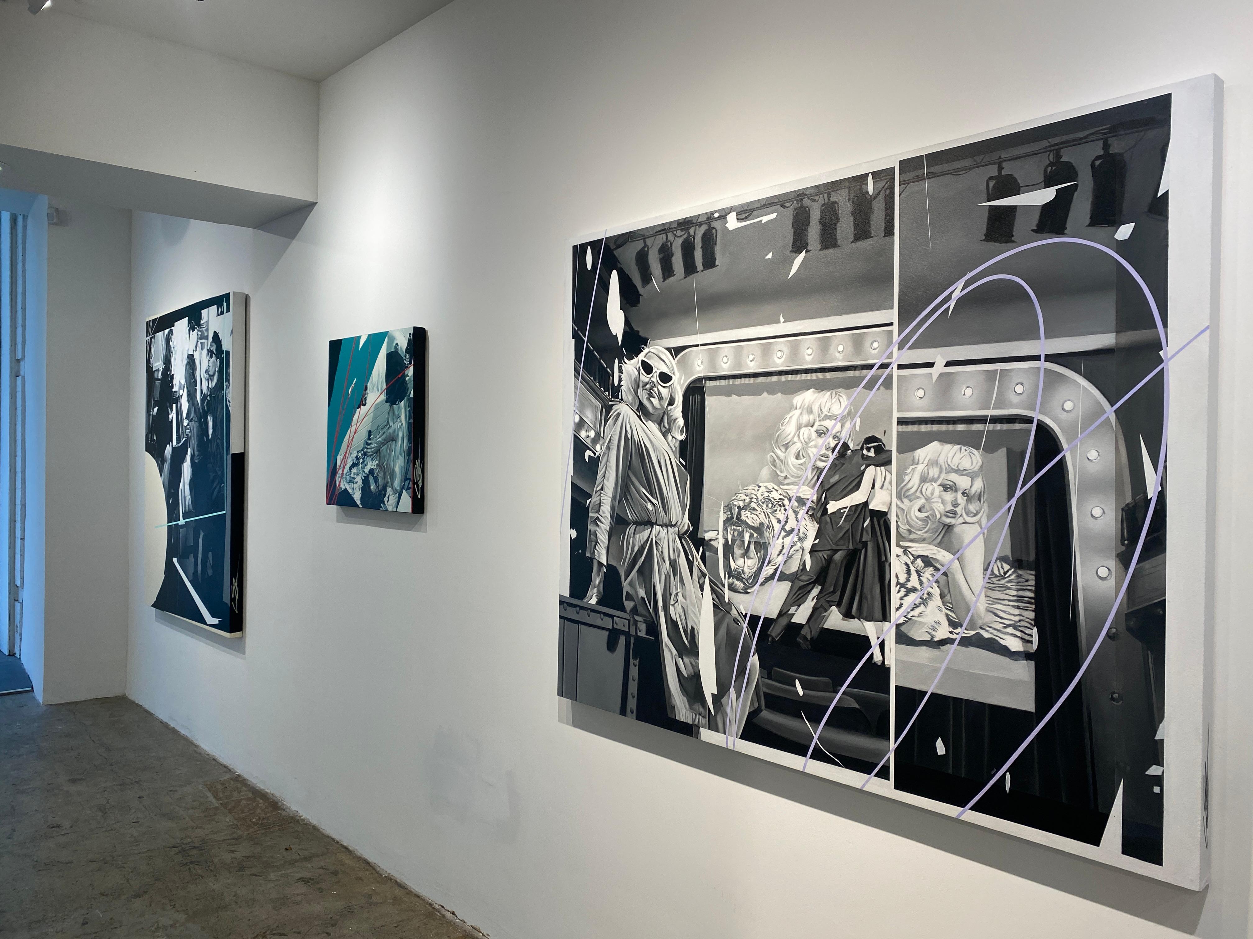 The Shame Agent Part One - peinture sur toile - pop art par Ian Shults en vente 8