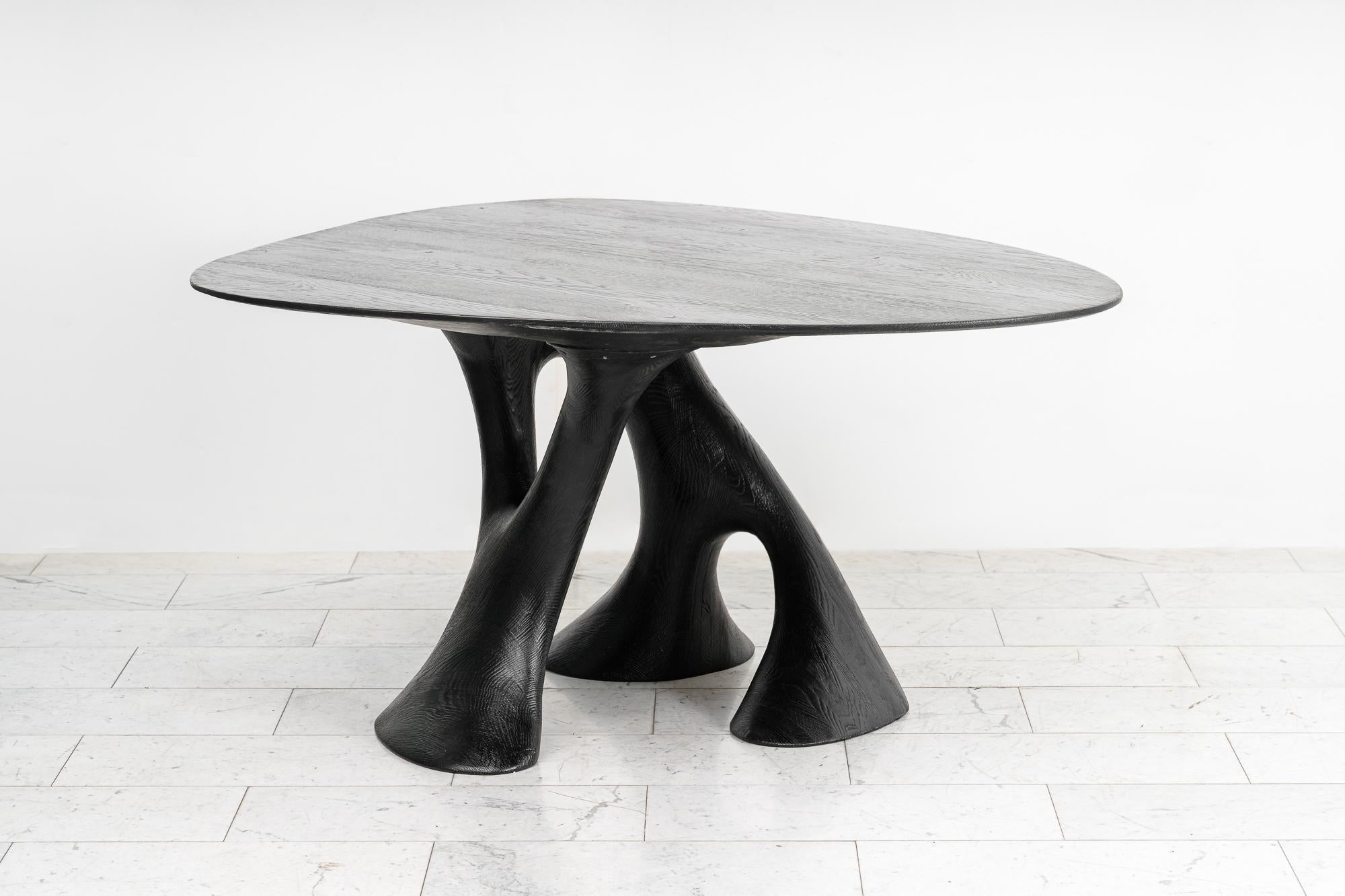British Ian Spencer, Pure Black Dining Table, 2023 For Sale
